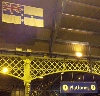 Federation Flag at Central Station