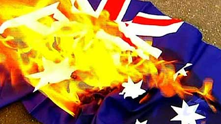 Australian Flag Desecration