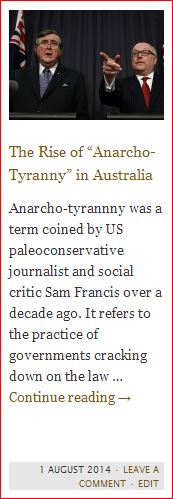 anarcho-tyranny in australia - button