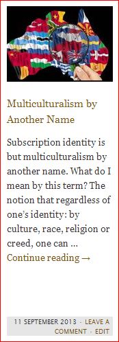 Multiculturalism by Another Name