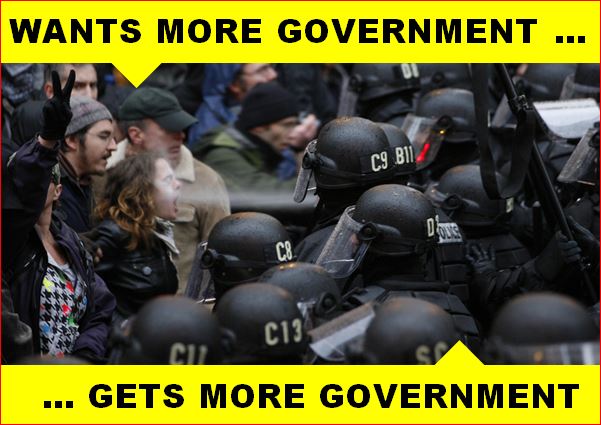 anarcho-tyranny - wants more government - gets more government