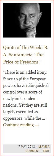 button - quote - santamaria - price of freedom