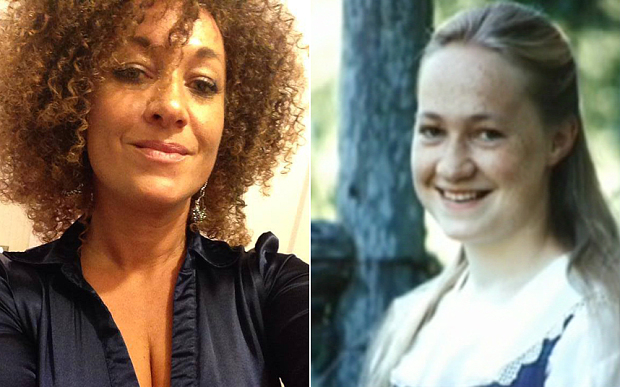 Rachel Dolezal pretending to be Black.