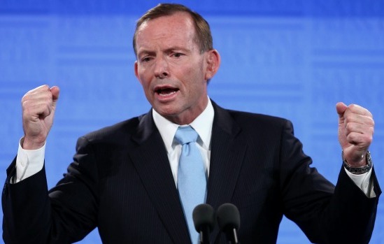 Tony Abbott pretending to be Conservative